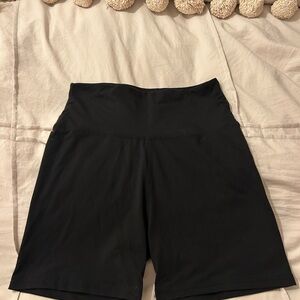Women's Black High-Waisted Shorts